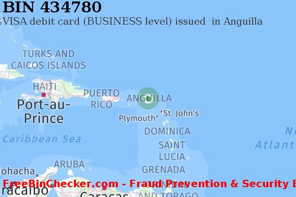434780 VISA debit Anguilla AI BIN List