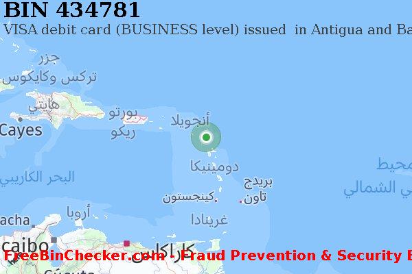 434781 VISA debit Antigua and Barbuda AG قائمة BIN
