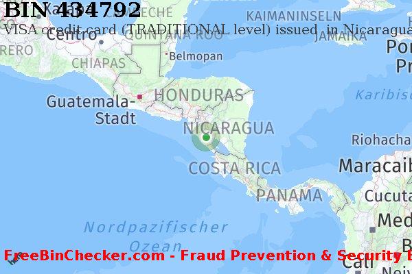 434792 VISA credit Nicaragua NI BIN-Liste