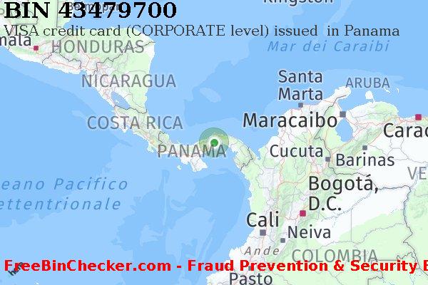 43479700 VISA credit Panama PA Lista BIN