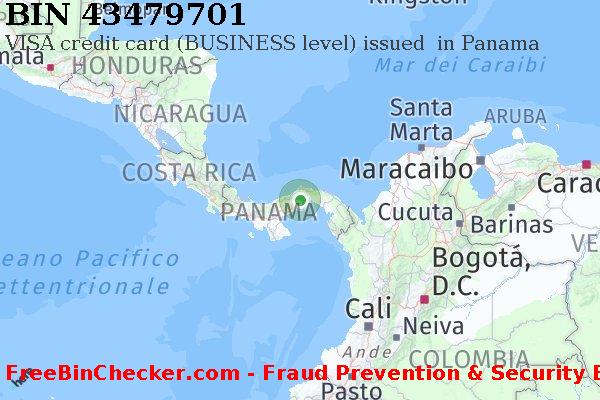 43479701 VISA credit Panama PA Lista BIN