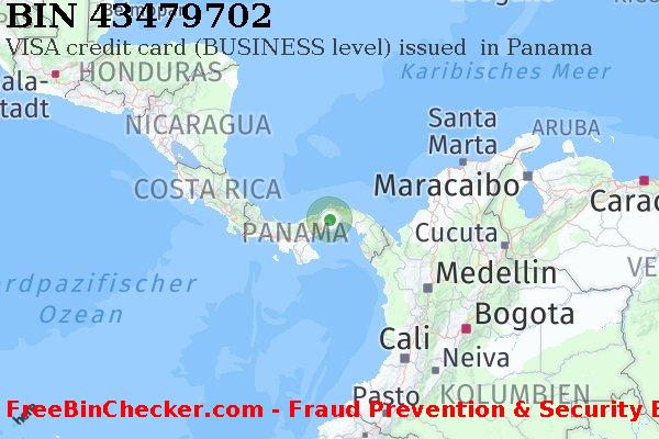 43479702 VISA credit Panama PA BIN-Liste