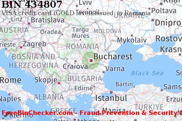 434807 VISA credit Romania RO BIN List
