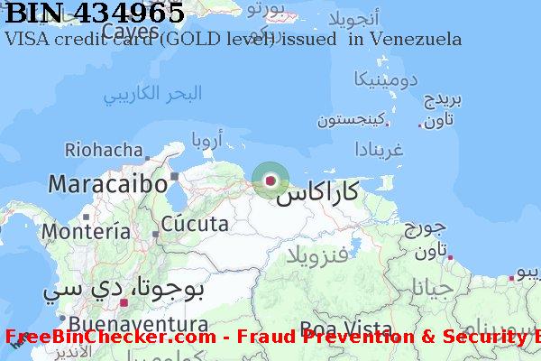 434965 VISA credit Venezuela VE قائمة BIN