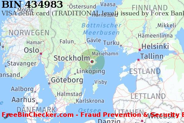 434983 VISA debit Sweden SE BIN-Liste