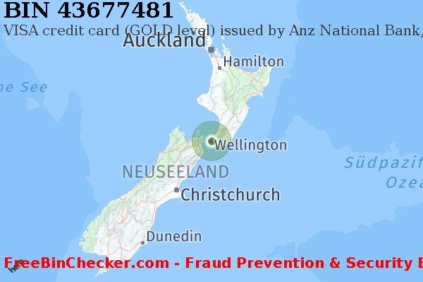 43677481 VISA credit New Zealand NZ BIN-Liste