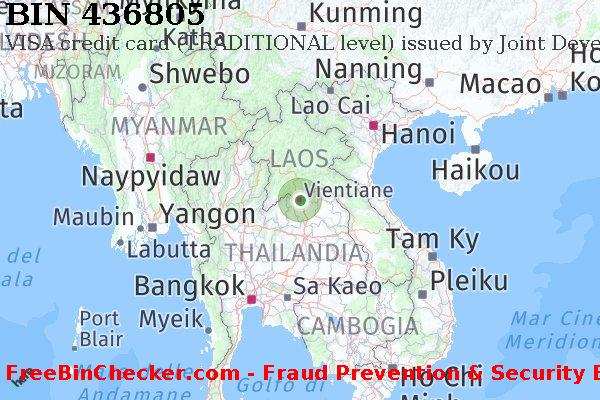 436805 VISA credit Lao People's Democratic Republic LA Lista BIN