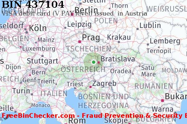 437104 VISA debit Austria AT BIN-Liste