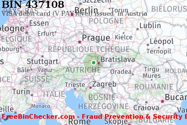 437108 VISA debit Austria AT BIN Liste 