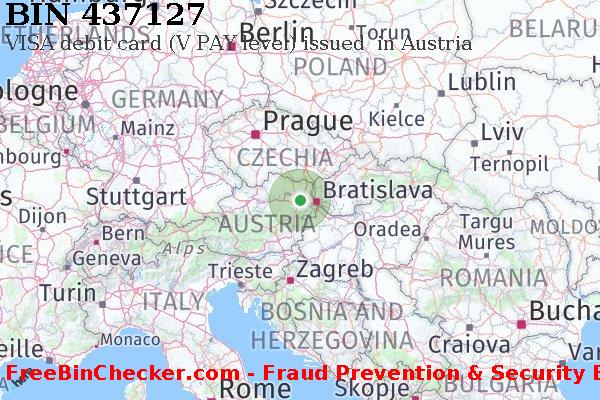437127 VISA debit Austria AT BIN List