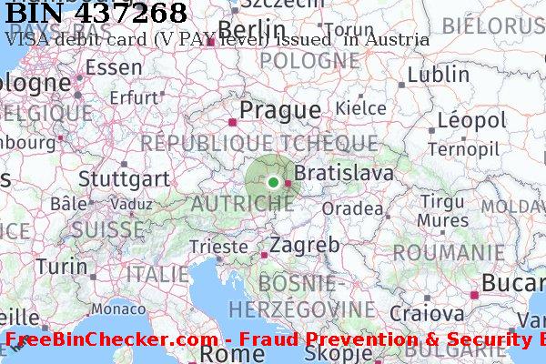 437268 VISA debit Austria AT BIN Liste 
