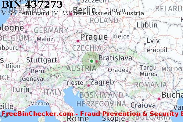 437273 VISA debit Austria AT BIN Lijst