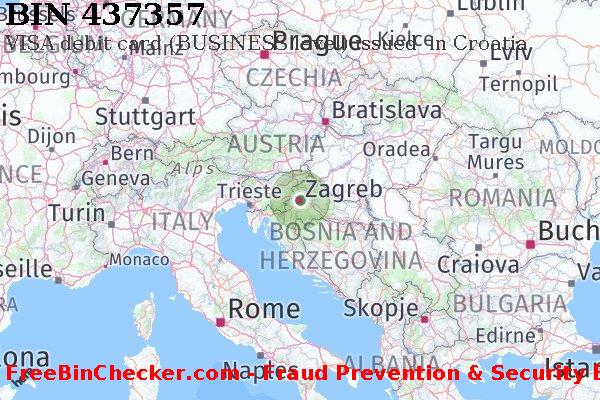 437357 VISA debit Croatia HR BIN Lijst