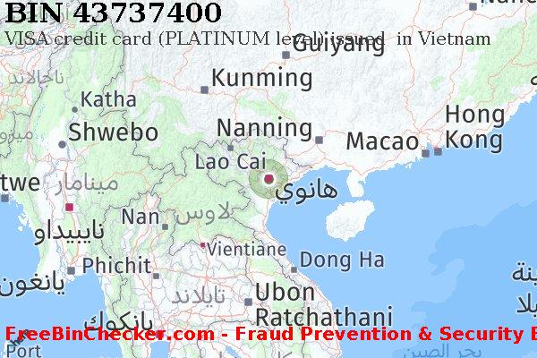 43737400 VISA credit Vietnam VN قائمة BIN