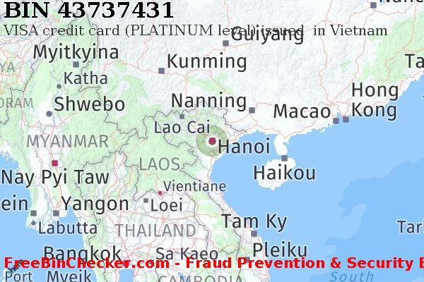 43737431 VISA credit Vietnam VN BIN List