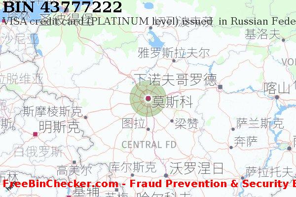 43777222 VISA credit Russian Federation RU BIN列表