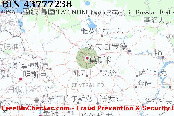 43777238 VISA credit Russian Federation RU BIN列表