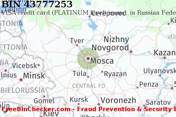 43777253 VISA credit Russian Federation RU Lista BIN