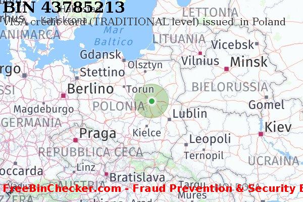 43785213 VISA credit Poland PL Lista BIN