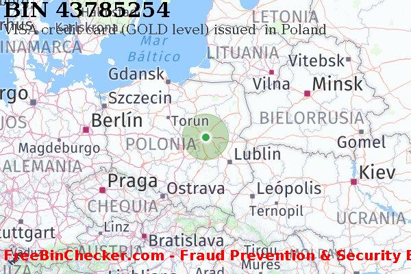 43785254 VISA credit Poland PL Lista de BIN