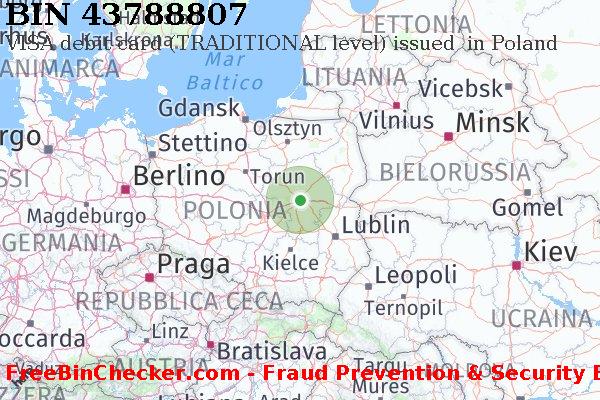 43788807 VISA debit Poland PL Lista BIN