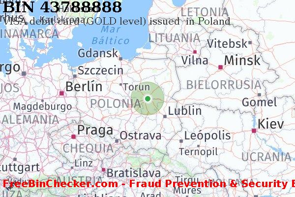 43788888 VISA debit Poland PL Lista de BIN