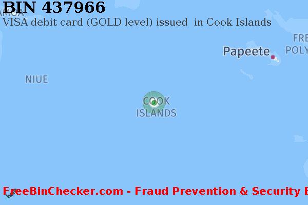 437966 VISA debit Cook Islands CK BIN List