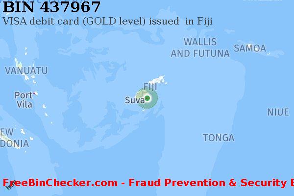 437967 VISA debit Fiji FJ BIN List