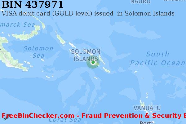 437971 VISA debit Solomon Islands SB BIN List