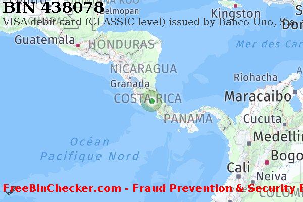 438078 VISA debit Costa Rica CR BIN Liste 