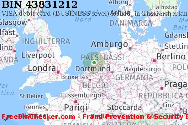43831212 VISA debit The Netherlands NL Lista BIN