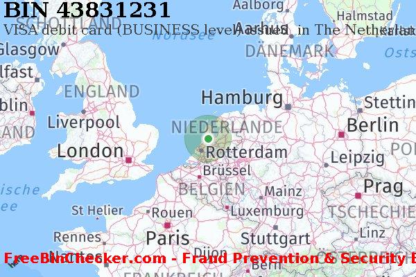 43831231 VISA debit The Netherlands NL BIN-Liste