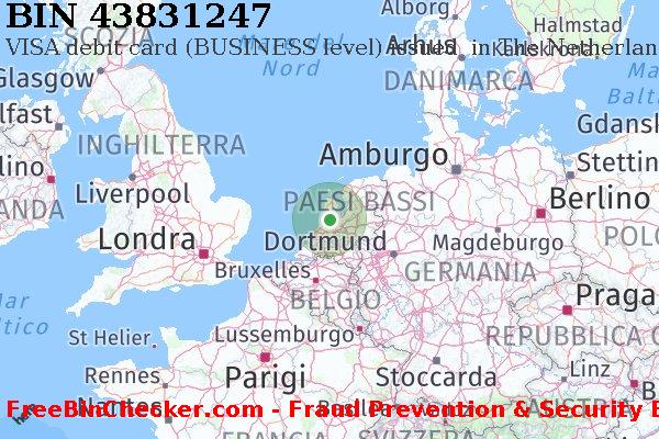 43831247 VISA debit The Netherlands NL Lista BIN