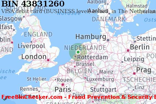 43831260 VISA debit The Netherlands NL BIN-Liste