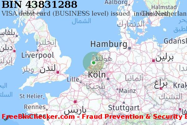 43831288 VISA debit The Netherlands NL قائمة BIN