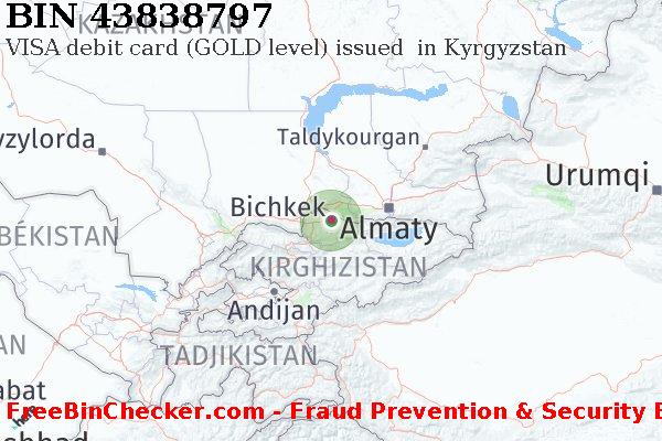 43838797 VISA debit Kyrgyzstan KG BIN Liste 