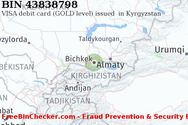 43838798 VISA debit Kyrgyzstan KG BIN Liste 