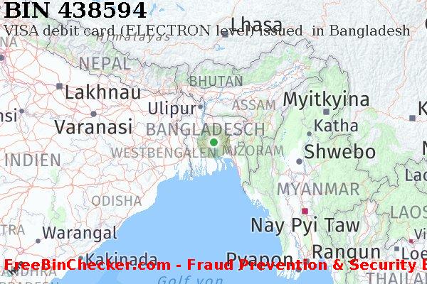 438594 VISA debit Bangladesh BD BIN-Liste