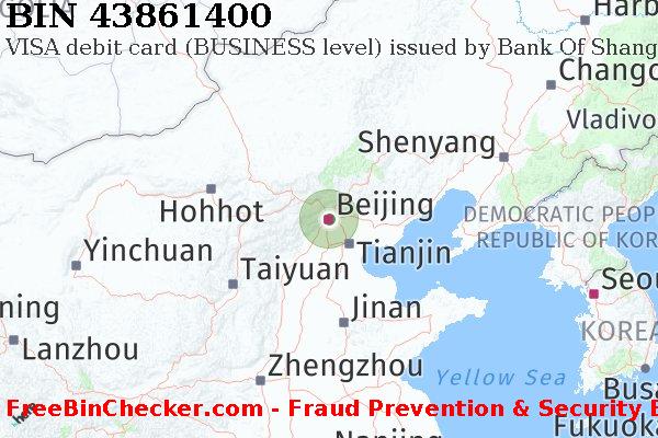 43861400 VISA debit China CN BIN List
