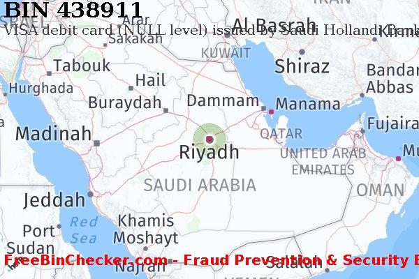 438911 VISA debit Saudi Arabia SA BIN List