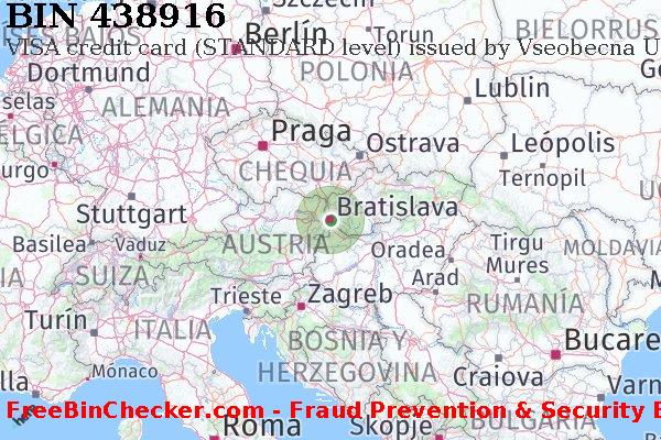 438916 VISA credit Slovakia (Slovak Republic) SK Lista de BIN