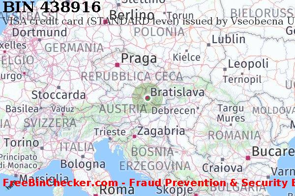 438916 VISA credit Slovakia (Slovak Republic) SK Lista BIN
