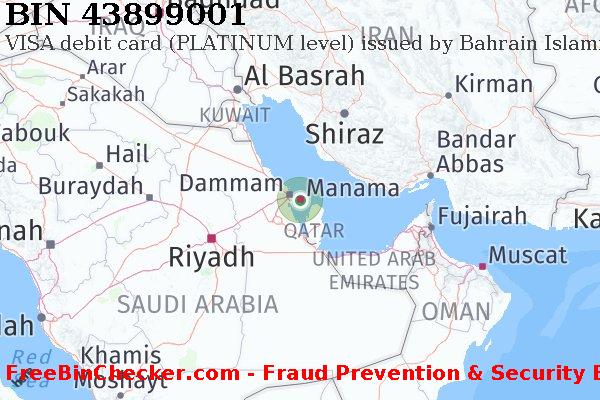 43899001 VISA debit Bahrain BH बिन सूची