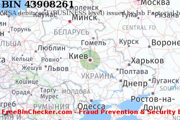 43908261 VISA debit Ukraine UA Список БИН