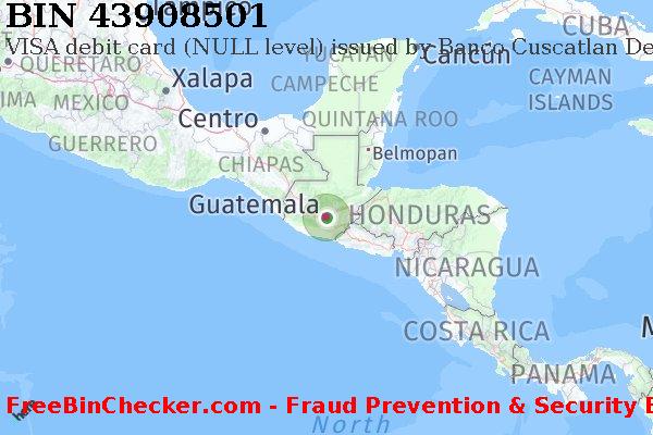 43908501 VISA debit Guatemala GT BIN List