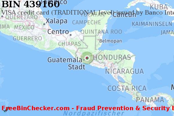 439160 VISA credit Guatemala GT BIN-Liste