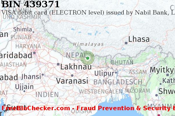 439371 VISA debit Nepal NP BIN-Liste