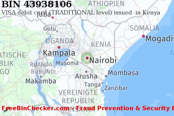 43938106 VISA debit Kenya KE BIN-Liste