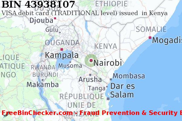 43938107 VISA debit Kenya KE BIN Liste 
