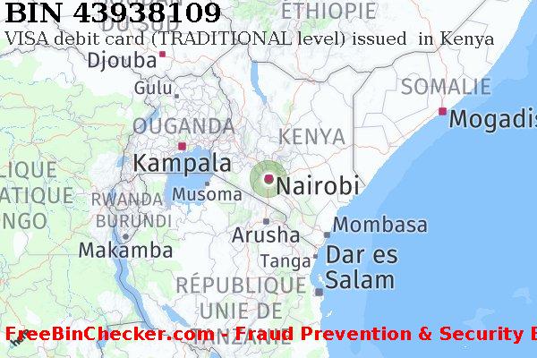 43938109 VISA debit Kenya KE BIN Liste 